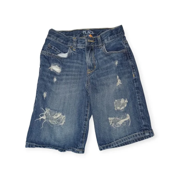 The Children's Place Blue Denim Shorts - Picture 1 of 3